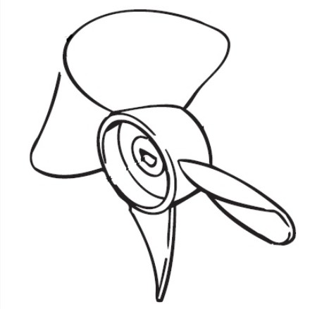 Titan 0295406 Fan, 4" DIA., 4-Blade