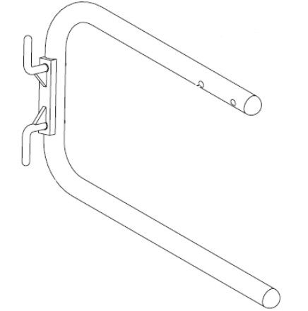 Titan 0551526 Left Leg Assembly (stand only)