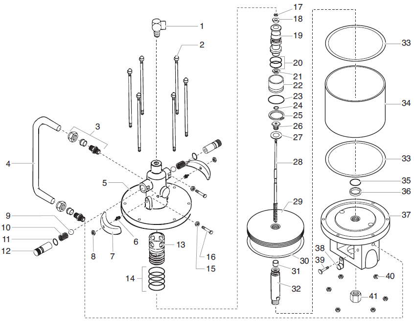 Commander 742-555 and 742-557 Air Motor Parts