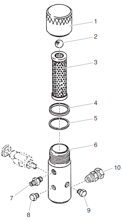 Commander 920 Outlet Manifold Filter Assembly Parts