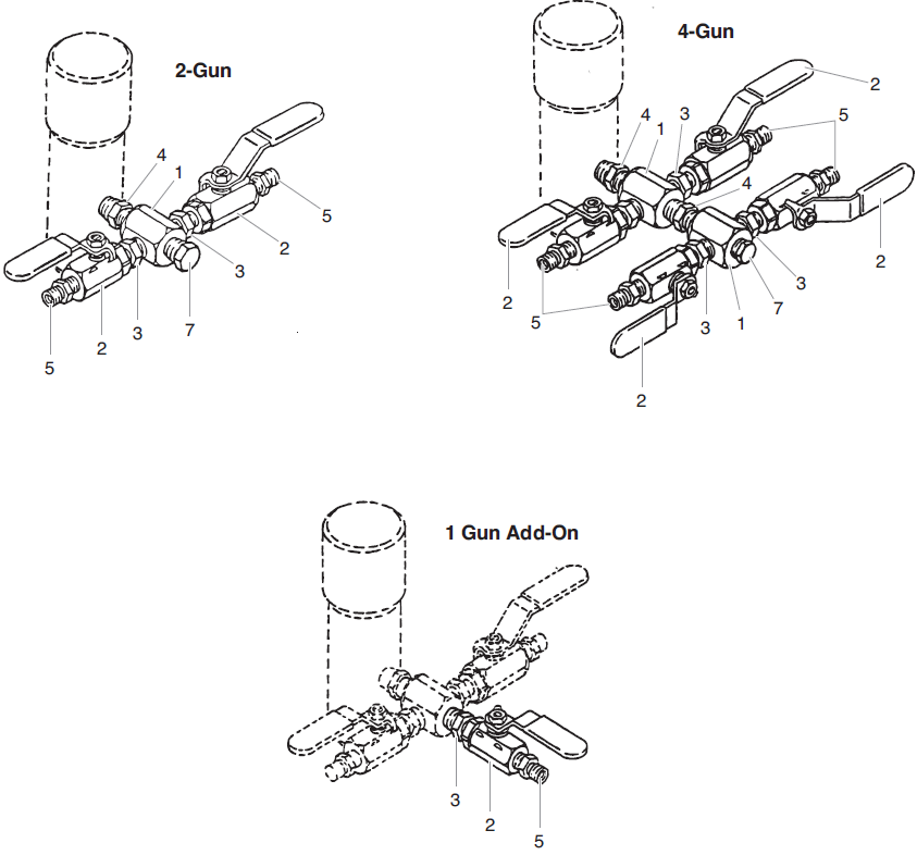 Commander Gun Manifold Assemblies Parts
