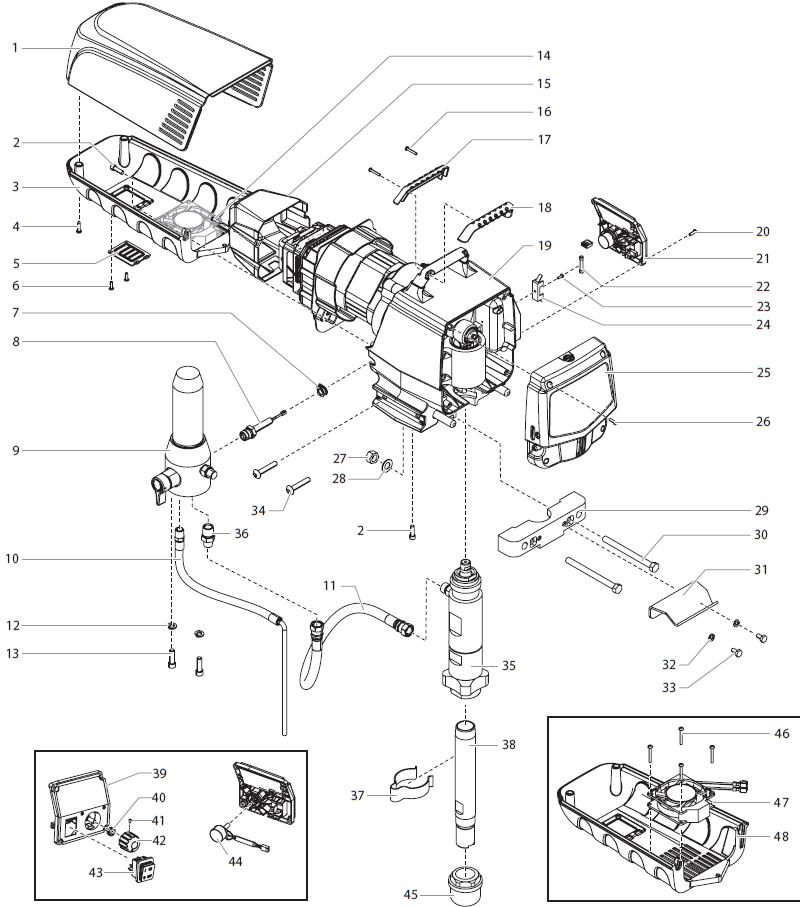 Titan Impact 1040 parts diagram