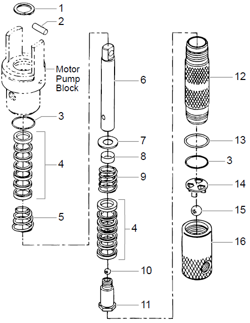 PowrLiner 4000 Fluid Pump Parts