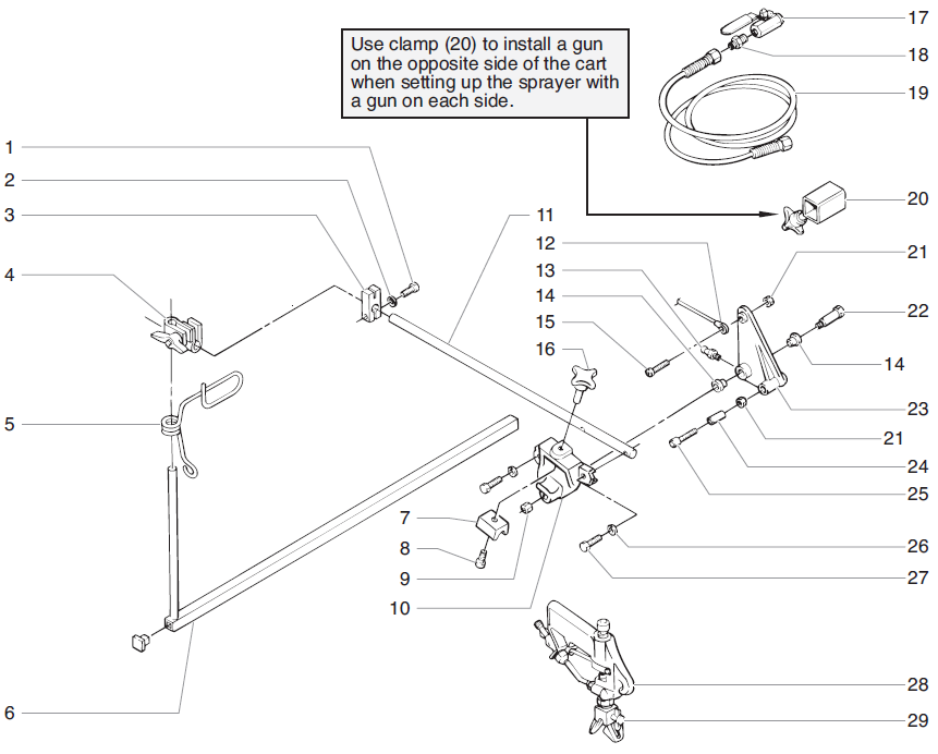 PowrLiner 4900 Second Gun Assembly Parts