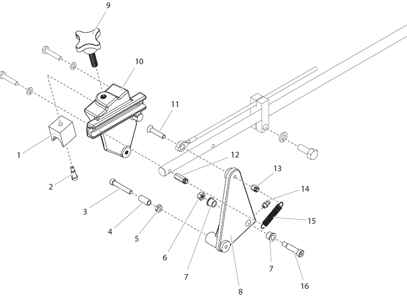PowrLiner 6955 Gun Holder Assembly