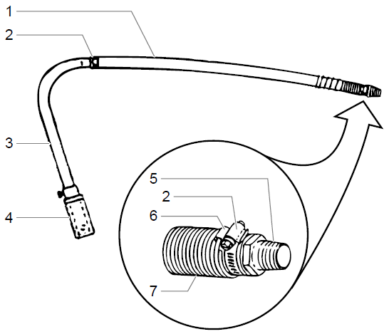 PowrLiner 6000 Siphon Hose Assembly (P/N 103-828)