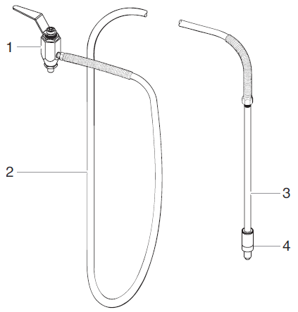 PowrLiner 8900XLT SP Bleed Hose Assembly with Valve