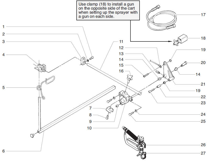 PowrLiner 8900XLT Second Gun Assembly