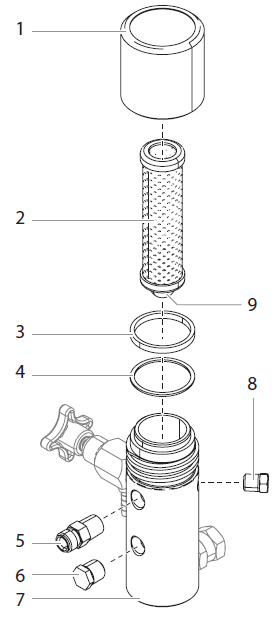 PowrCoat 745 High Pressure Filter Parts