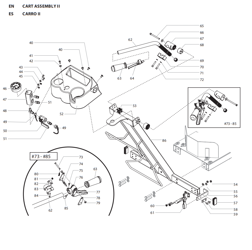 Titan PowerLiner 4500 Cart Assembly Parts (II)