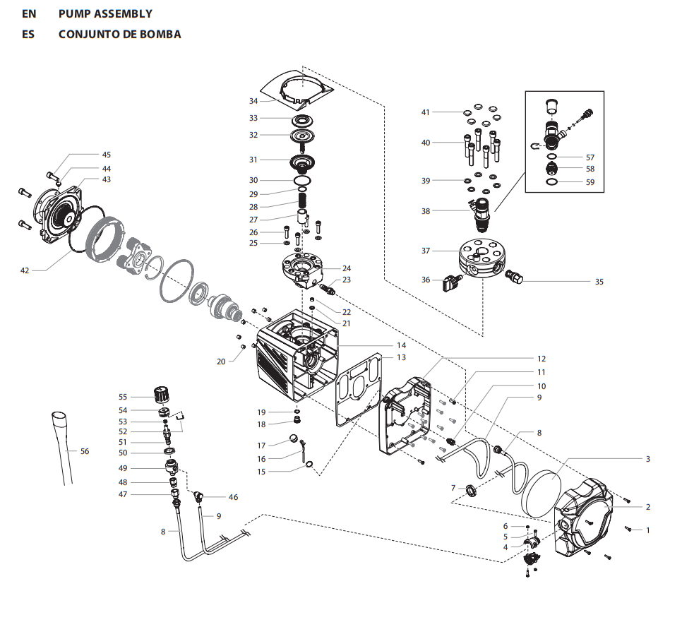 Titan PowerLiner 4500 Pump Assembly Parts