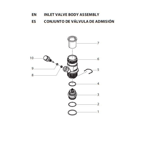 Titan PowerLiner 4500 Inlet Valve Body Assembly Parts