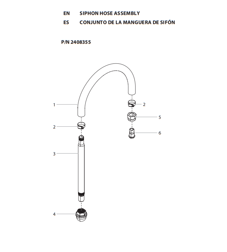 Titan PowerLiner 4500 Siphon Assembly