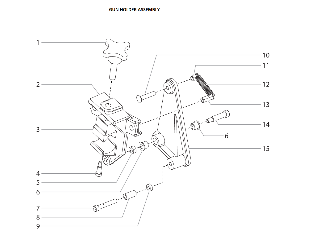 Titan PowerLiner 4500 Gun Holder Assembly Parts
