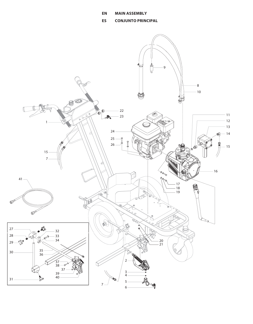 Titan Powrliner 4500 Main Assembly Parts
