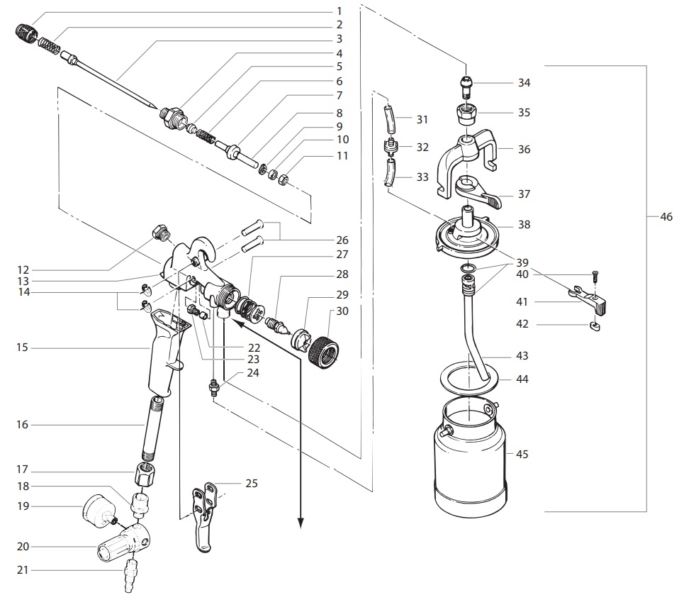 CAPSpray Maxum II Regulator Cup Gun