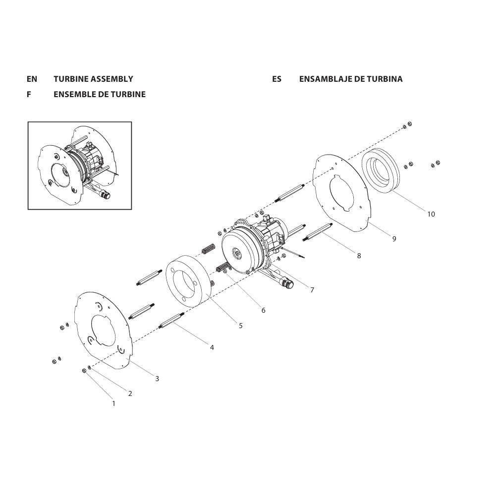 Capspray X 95 Turbine Assembly Parts