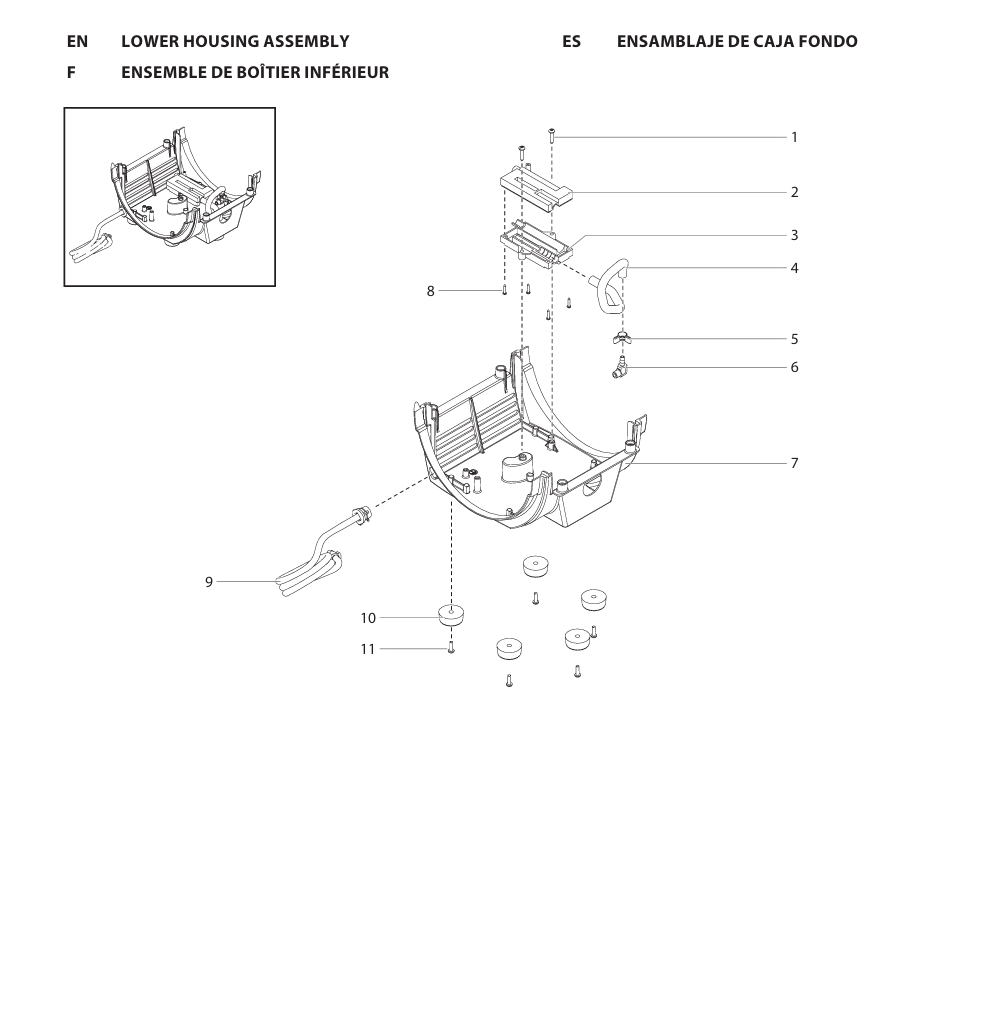 Capspray X 95 Lower Housing Assembly Parts