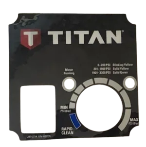 Titan 0532775 Control Panel Label