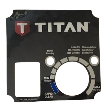 Titan 0532775 Control Panel Label – Part #532775