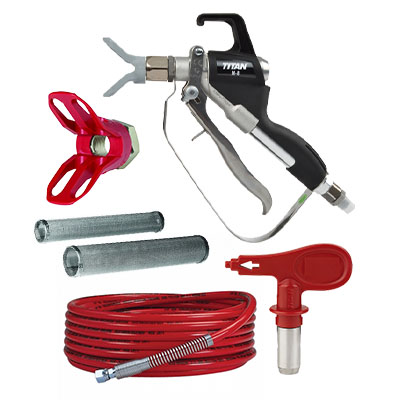 Titan sprayer accessories, spray tips and gun parts