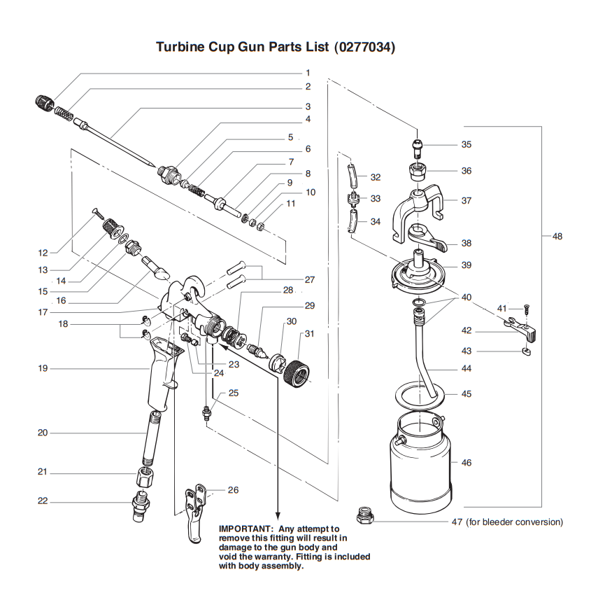 Maxum II Turbine Cup Gun (0277034)